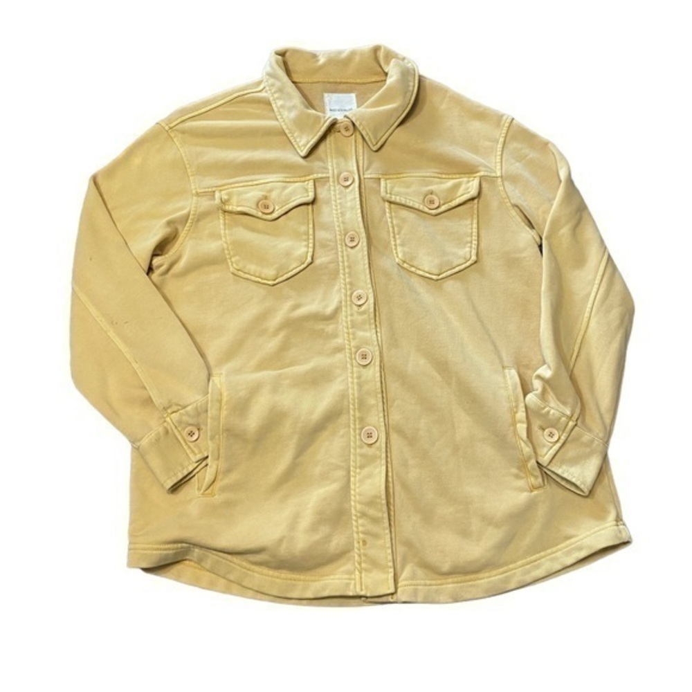 Avec les Filles mustard yellow oversized button down shirt Shacket